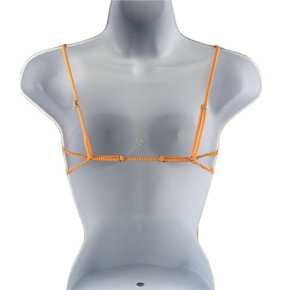 Women Small TWIIN Justice Backless Bandeau Swim Top - Picture 3 of 6